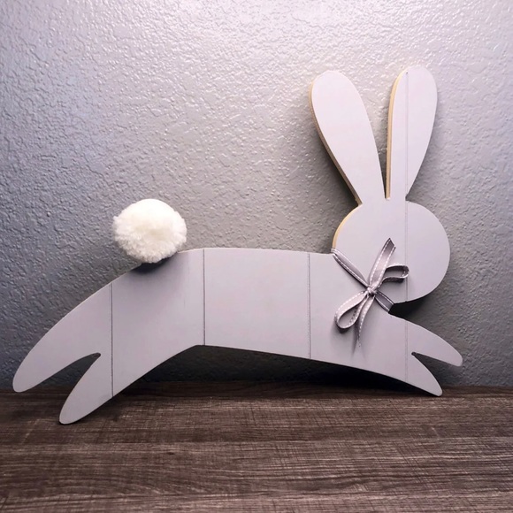 Spring Bunny Wooden Sign Easter Rabbit - Picture 1 of 2